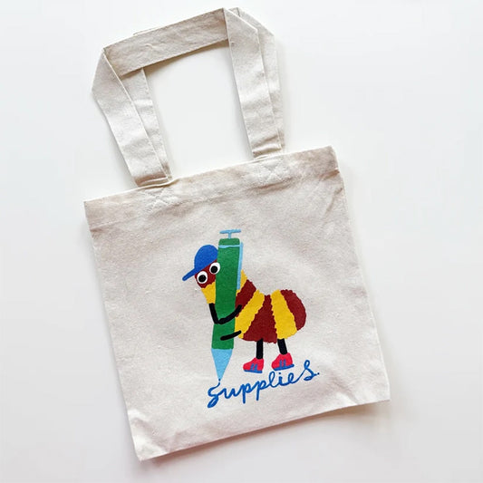 2026 Stationery Store Day Scribble Bug Mini Canvas Tote