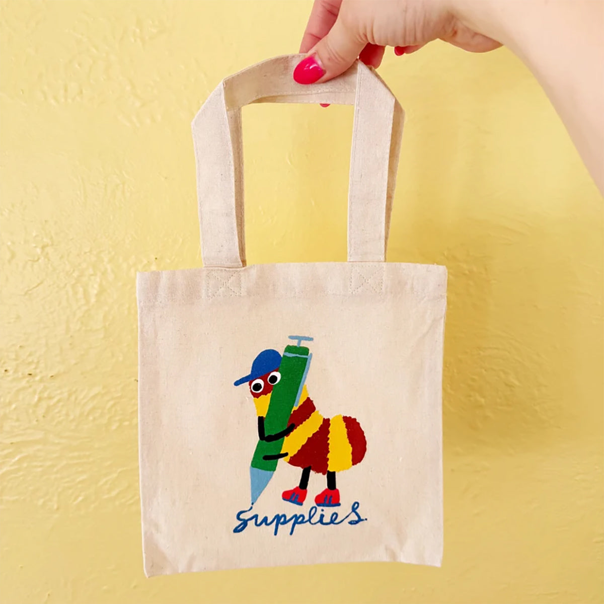 2026 Stationery Store Day Scribble Bug Mini Canvas Tote