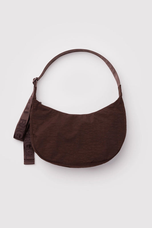 BAGGU Medium Nylon Crescent Bag Coffee