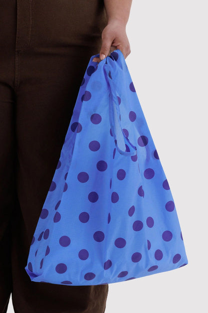 BAGGU Standard Tote Blue Polka Dot