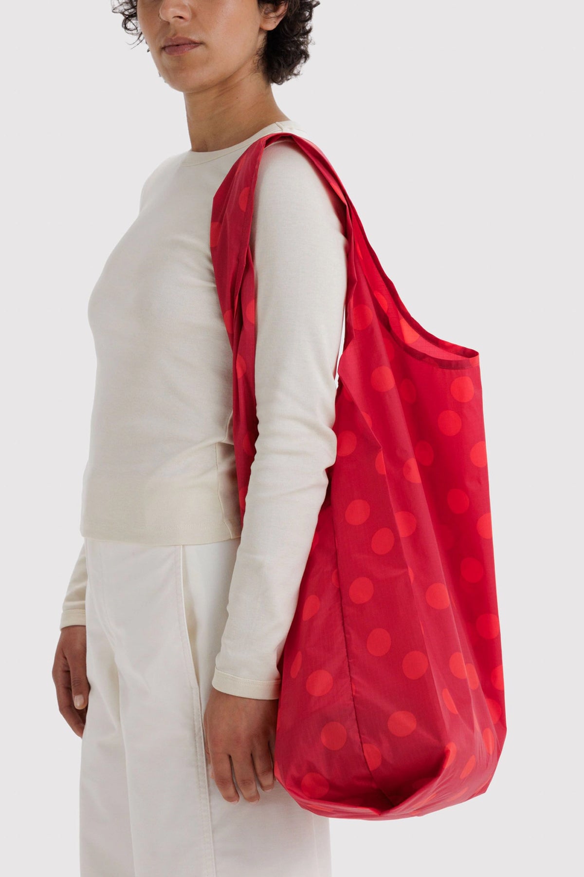 Big BAGGU Red Polka Dot