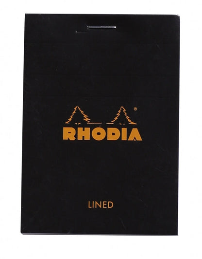 Rhodia No. 11 Pocket Notepad - Black, Lined