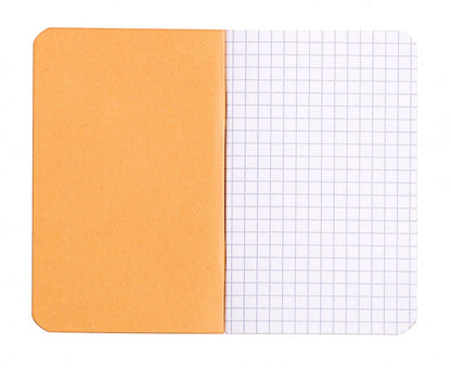 Rhodia Side Staple Pocket Notebook - Orange, Graph