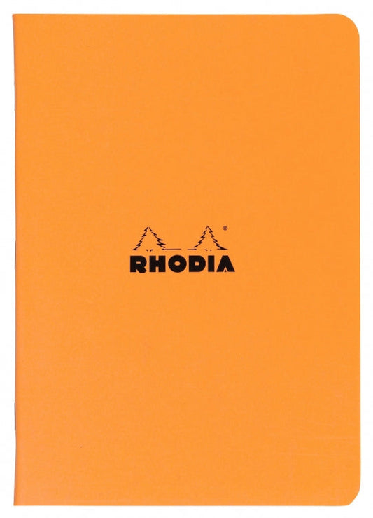 Rhodia A4 Side Staple Notebook - Orange, Lined
